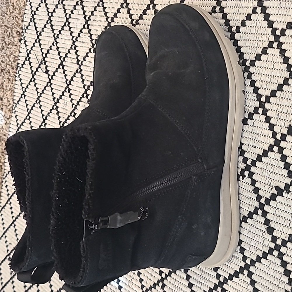 Sorel Explorer II Bootie Waterproof Black sz 7.5 Womens